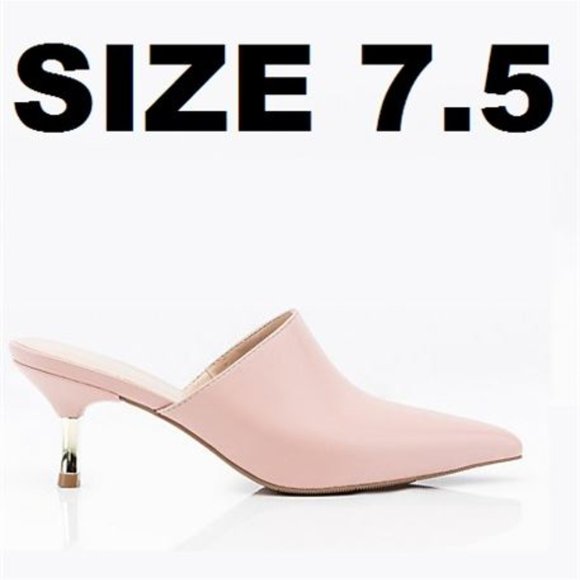 NIB LE CHATEAU POINTY TOE MULE SALMON 2.5" heel - Picture 1 of 5